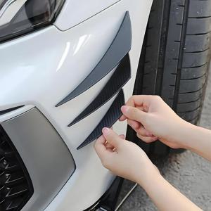 6개입 유니버설 프론트 범퍼 립 장식 디퓨저 스플리터 핀 바디 스포일러 카나드 발렌스 친 카 튜닝 카나드