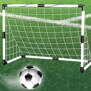 축구 골대 스포츠 장난감 펌프와 공이 포함된 접이식 어린이 축구 골대 야외 축구 훈련용 휴대용 축구 골대