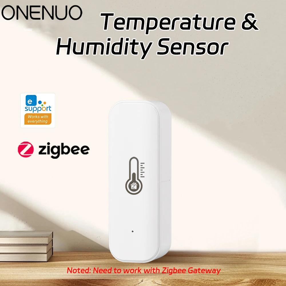 Ewelink ZigBee 스마트 온도 습도 센서 배터리 구동 APP 제어 온도계 Alexa Google 용 습도계 컨트롤러