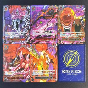 셀프 메이드 원피스 OPCG 일본어/영어 OP13 파이브 엘더스 누스주로 피터 사턴 마커스 마스 워큐리 애니메이션 플래시 카드 장난감