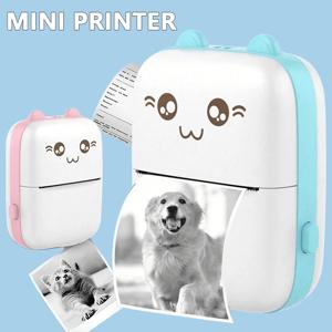 58MM 미니 휴대용 열전사 프린터 무선 블루투스 포켓 프린터 홈 태그 사진 인쇄를 위해 IOS 안드로이드와 호환 가능