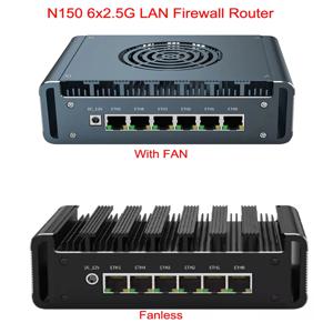 방화벽 어플라이언스 라우터 인텔 N100 6x2.5G i226-V 미니 PC DDR5 2xNVMe 산업용 컴퓨터 pfSense 홈 서버 OPNsense Proxmox