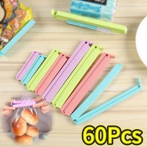 12개/세트 휴대용 식품 보관 주방용품 식품 스낵 밀봉 백 클립 실러 클램프 플라스틱 도구 7/10/15cm