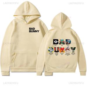 디티엠에프 배드 버니 앨범 후디 남녀공용 오버사이즈 풀오버 후디 겨울 후디 팬 선물 스타일리시 스웨터 2025년 신상 긴팔