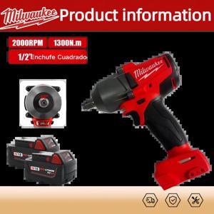 밀워키 18V 1300NM 무선 전동 렌치 대형 토크 브러시리스 임팩트 렌치 자동차 트럭 수리 전동 공구