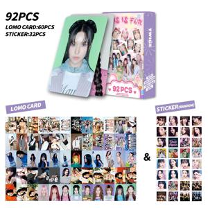 새로운 92PCS 스몰 카드 트와이스 뉴 앨범 레이저 박스 컬렉션 카드 로모 카드 팬 서포트 포토 카드
