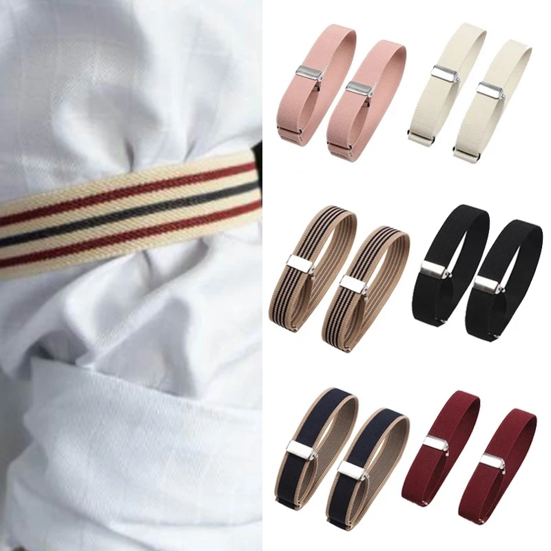 조절식 탄성 암밴드 셔츠 슬리브 거치대, 여성 남성 암 커프스 밴드, 파티 웨딩 의류 액세서리, 1 쌍 패션