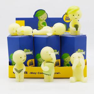 SMISKI 블라인드 박스 작업 시리즈 미스터리 박스 야광 액션 피규어 장식 팬 어린이 생일 선물 완구