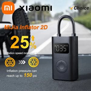 2025 새로운 Xiaomi Mijia 풍선 보물 공기 압축기 2D 2000mAh 휴대용 팽창기 공기 펌프 2D 자전거 자동차 오토바이 공