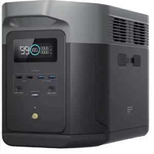 에코플로우 휴대용 발전소 델타 2 맥스, 2400W LFP 태양광 발전기, 1시간 만에 완충, 2048Wh 태양광 발전기