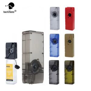 전술 에어소프트 페인트볼 플라스틱 BB 스피드 박스, M4 핸드 크랭크 어댑터, 탄창 총알 클립 로드, 1K/3K 라운드, AK MP5 G36