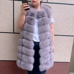 천연 여우 모피 조끼 레이디 따뜻한 조끼 여러 가지 빛깔의 100% 천연 모피 코트 여우 모피 조끼 리얼 모피 조끼 민소매 리얼 폭스 모피 코트