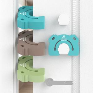 만화 도어 스톱퍼 홀더 잠금 아기 안전 가드 손가락 보호 침실 두꺼운 도어 스톱퍼 안티 핀치 핸드 카드 도어 스톱