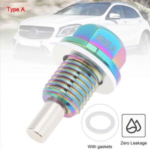 마그네틱 오일 드레인 플러그, 와셔 가스켓 오일 드레인 볼트, 항공 알루미늄 섬프 너트, 자동차 액세서리, M12x1.5, M14x1.5