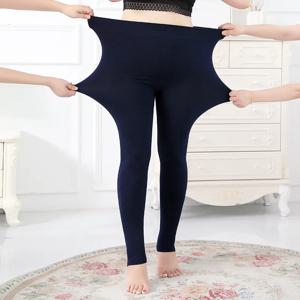 플러스 사이즈 4XL 150kg 겨울 봄 여성 레깅스 슬리밍 바지 Shapewear 블랙 팬티 바지