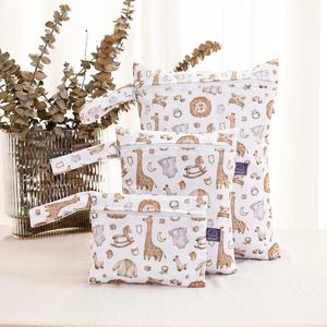 Elinfant 여행용 워시 화장품 가방, 방수 기저귀 가방, 휴대용 보관 가방, 3 개