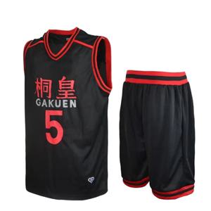 Anime Kuroko no Basket Basuke 코스프레 저지 세트 GAKUEN 학교 유니폼 Aomine Daiki 농구 스포츠웨어 T 셔츠 반바지 정장