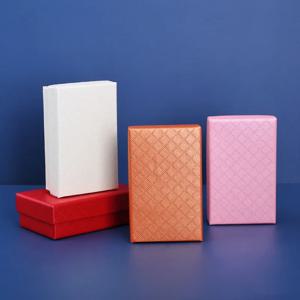 10pcs 8x5x2.5cm 종이 보석 주최자 상자 목걸이 반지 귀걸이 포장 선물 상자 디스플레이 블랙 스폰지