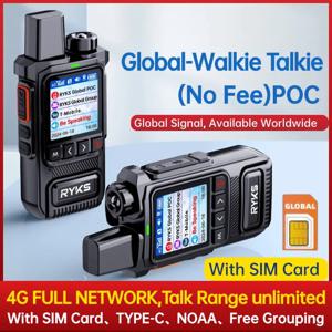 Poc 라디오 글로벌 4G 무전기 5000Km 장거리 캠핑 양방향 햄 라디오 Zello DMR Baofeng UV5R Quansheng Tk11 호환 불가