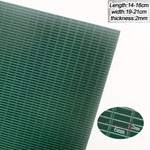 직사각형 벽돌 포장 벽 모델 PVC 보드, 미니 하우스 건축 자재, 조경 체중계 모델 기차 레이아웃, 15x20cm, 2 개