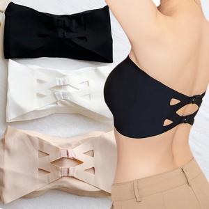 얼음 실크 Strapless 브래지어 여자 여성을위한 원활한 자르기 튜브 탑 Bralette 섹시한 소프트 브래지어 대형 Bustier 탑 여름 속옷