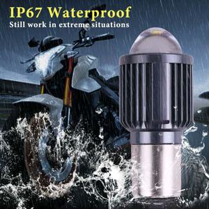 1개 10000루멘 H4 LED 오토바이 헤드라이트 H6 BA20D P15D LED CSP 렌즈 화이트 옐로우 하이 로우 빔 모터바이크 스쿠터 주행등