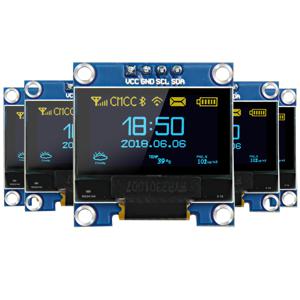 Arduino ESP32 Raspberry Pi용 4핀 128X64 SSD1306 SH1106 OLED 스크린이 있는 0.96인치 I2C OLED 디스플레이 모듈