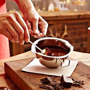 304 스테인레스 스틸 녹는 냄비 두꺼워지고 물 분리 가열 촛불 버터 초콜릿 녹는 그릇기구 가열