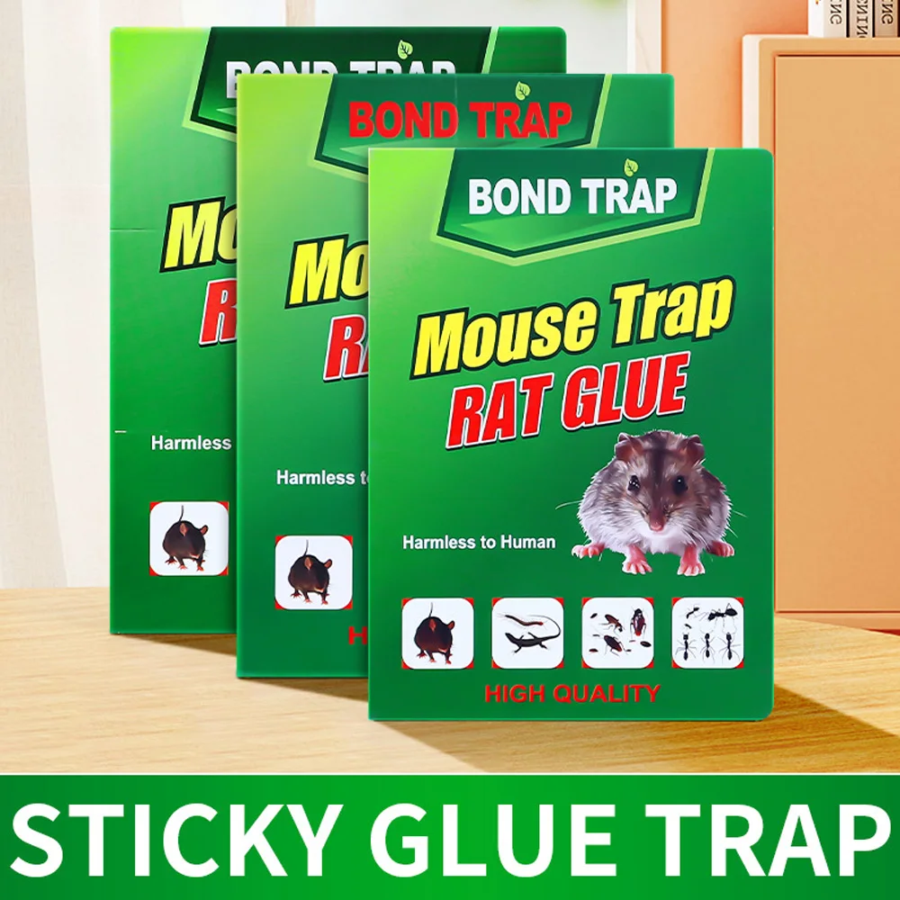 1-20pcs 마우스 보드 끈적 쥐 접착제 마우스 접착제 접착제 보드 마우스 캐쳐 트랩 레스토랑 주방을위한 무독성 해충 방제