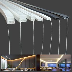 실리콘 네온 튜브 IP67 방수 유연한 소프트 실리카 젤 로그인 1m 2m 3m 4m 5m WS2811 WS2812B 5050 2835 COB LED 스트립 빛