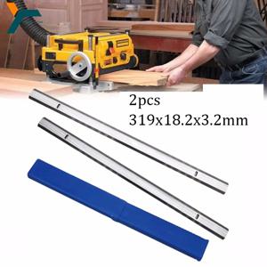 2Pcs 319x18.2x3.2mm 플레너 블레이드 나이프 HSS 더블 에지 목재 절단 도구 제트 JWP-12 코브라 GMC Ryobi AP13 MA1931 CT-340