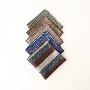 23cm 레트로 럭셔리 남성 정장 포켓 스퀘어 자리 갈색 꽃 줄무늬 손수건 실크 행키 신사 수건 턱시도 넥타이 선물