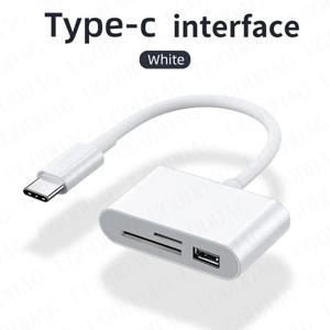 멀티 포트 허브 3 In1 변환기 유형-c-USB C A OTG 어댑터 TF SD 마이크로 메모리 카드 리더기(삼성 안드로이드 노트북용)