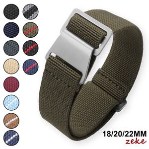 18/20/22mm 나일론 시계 밴드 낙하산 탄성 통기성 피부 친화적 인 스트랩 오메가 튜더 팔찌 용 롤렉스 워터 고스트 용