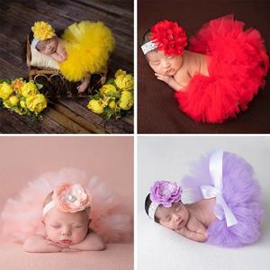 신생아 사진 소품 해바라기 머리띠 리본 보우 푹신한 치마 공주 아기 머리 장식 소녀 큰 꽃 머리띠 0-6개월