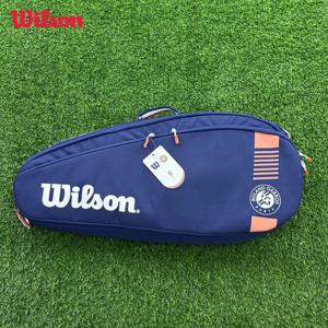 Wilson Roland Garros 투어 디자인 테니스 가방 팀 3-6 PK 네이비 경량 테니스 라켓 가방(신발 포켓 WR 포함) 8006701001