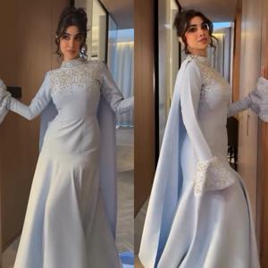 맞춤형 고품질 저지 스팽글 인어 하이 칼라 롱 드레스 맞춤형 행사 저녁 절묘한 현대 스타일