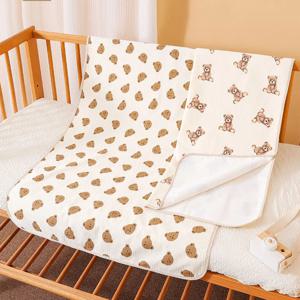 코튼 베이비 기저귀 패드 빨 수있는 신생아 기저귀 변경 매트 50*70cm 방수 어린이 변경 패드 커버 아기 침구 항목