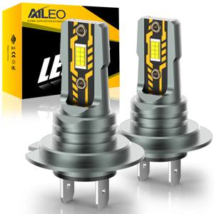 AILEO 2Pcs H7 LED 조명 200W 22000LM 헤드 라이트 전구 6500K 미니 크기 디자인 무선 자동차 램프 CSP 5570 칩 화이트 플러그 앤 플레이