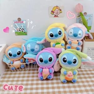 만화 15CM 6 스타일 블라인드 박스 액션 피규어 스티치 인형 비닐 블라인드 박스 가방 액세서리 펜던트 인형 장난감 어린이 날 선물