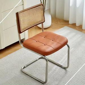 1pc 포도 나무로 짠 식사 의자 가정용 의자 연구 및 홈스테이 레저 및 창조적 인 플로팅 의자에 야외 중세 의자