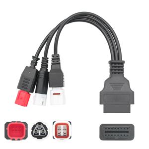 3 IN 1 For Yamaha 3pin 4pin For Honda 6pin ~ 16pin 오토바이 obd2 케이블 어댑터 오토바이 obdii 진단 커넥터 케이블
