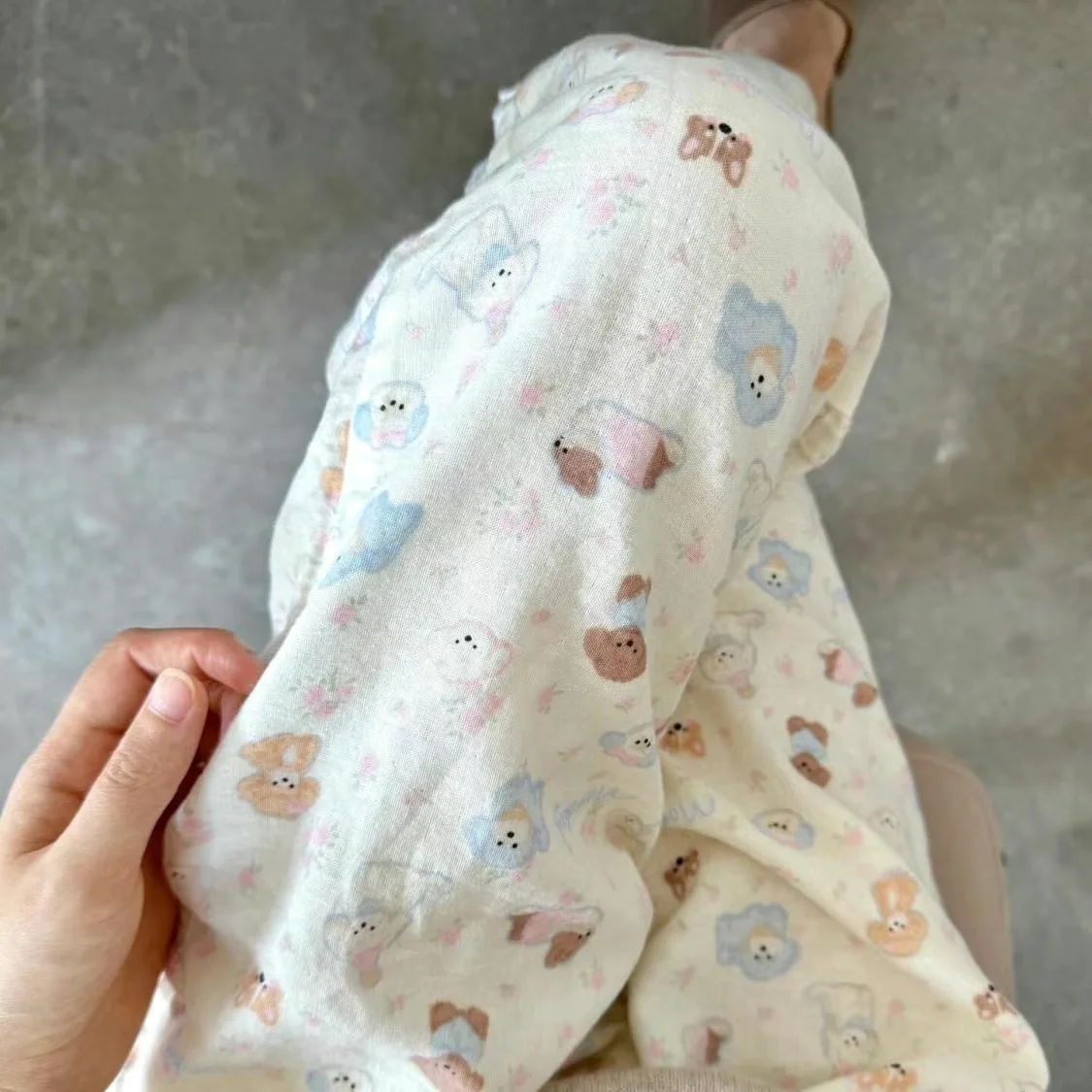 여름 신상 만화 강아지 홈 팬츠 귀여운 잠옷 에어컨 바지 야외 산책 방충 캐주얼 바지