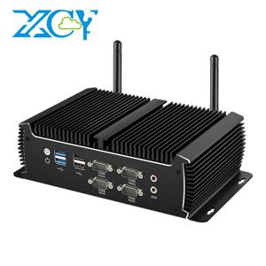 XCY X89 IPC 미니 산업용 PC 4세대-11세대 인텔 코어 프로세서 6개 COM 포트 8개 USB 포트 2개 LAN 포트 HDMI VGA WiFi 4G LTE 윈도우11/10
