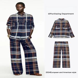 신상품 긴팔 셔츠 여성 패션 가을 컬렉션 미드 웨이스트 팬츠 민족 무대 의상 전통 한복 의류