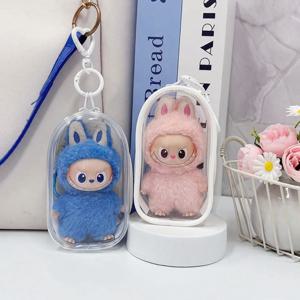 【인형 없음】미니 라부부 4.0 러브 시리즈 컬러풀 프로텍터 케이스 인형 액세서리용 디스플레이 백 오거나이저 박스