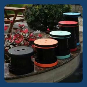 야외 여행 접이식 의자 조절 가능한 플라스틱 낚시 의자 접이식 망원경 의자 보관 의자 무지개 텔레스코픽 의자