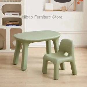 노르딕 인스 어린이 학습 테이블 의자 및 디자이너 유치원 아기 작은 벤치 가정용 창의적인 플라스틱 테이블과 의자