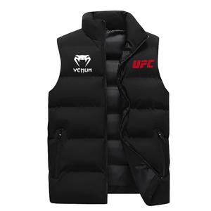2025 신상 UFC 로고 남녀 공용 봄 가을 조끼 지퍼 재킷 방수 방풍 아웃도어 스포츠웨어