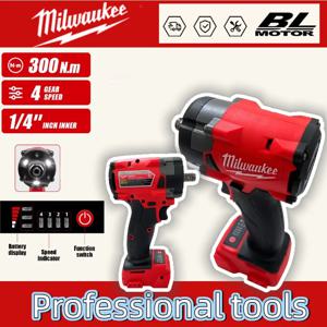 밀워키 전동 무선 렌치 브러시리스 드라이버 임팩트 드릴 전동 공구 자동차 트럭 수리 18V 배터리